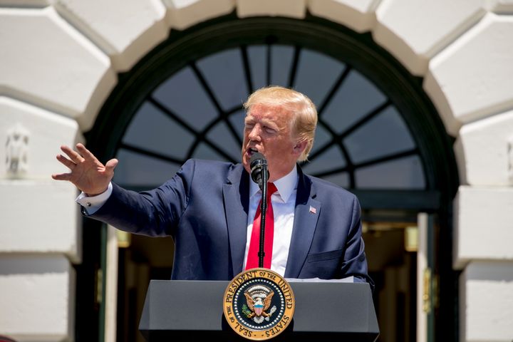 Trump, at an event outside of the White House on July 15, said he has no regrets about telling progressive Democratic congresswomen to “go back” to the countries they came from. Of the four he had in mind, only one was born outside the U.S. and she came to the country as a child.