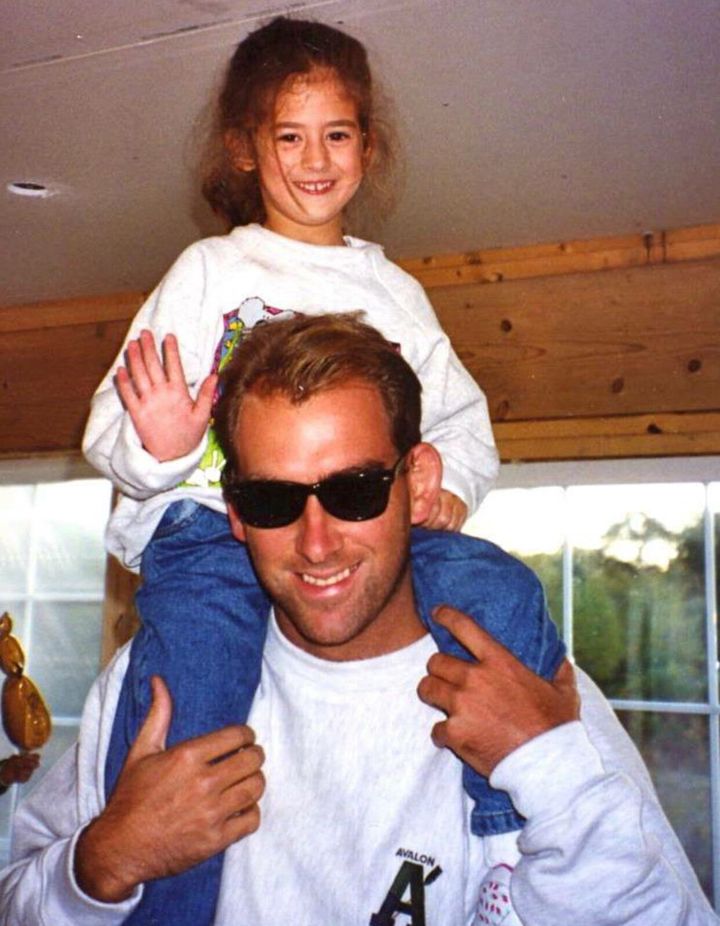 At 6 feet 6 inches tall, Chris was my go-to for shoulder rides. 