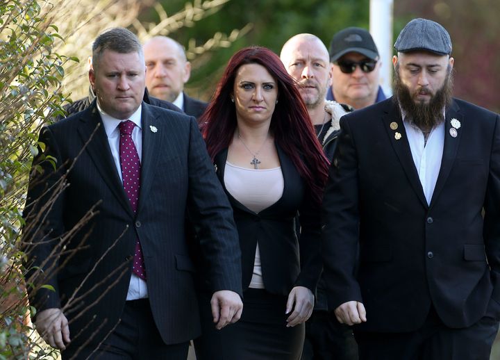Britain First leaders Paul Golding and Jayda Fransen were jailed last year after being found guilty of religiously-aggravated harassment.