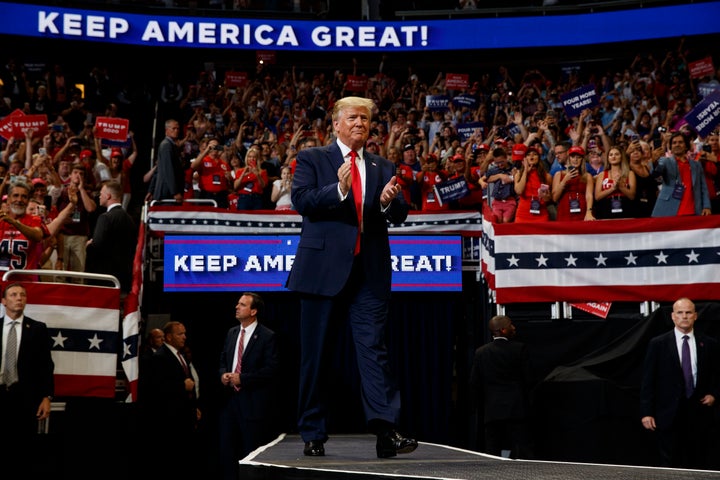 President Donald Trump raised $108 million across four campaign accounts for his reelection campaign in the second quarter.