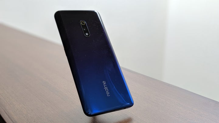 The Realme X is a good looking and light phone, but the rear-panel does get smudged easily.