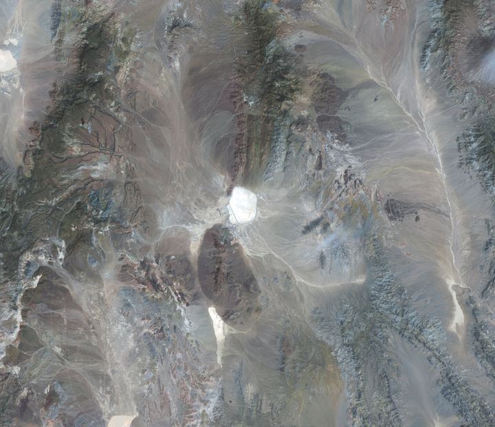 H Περιοχή 51, όπως απεικονίζεται από δορυφόρο.