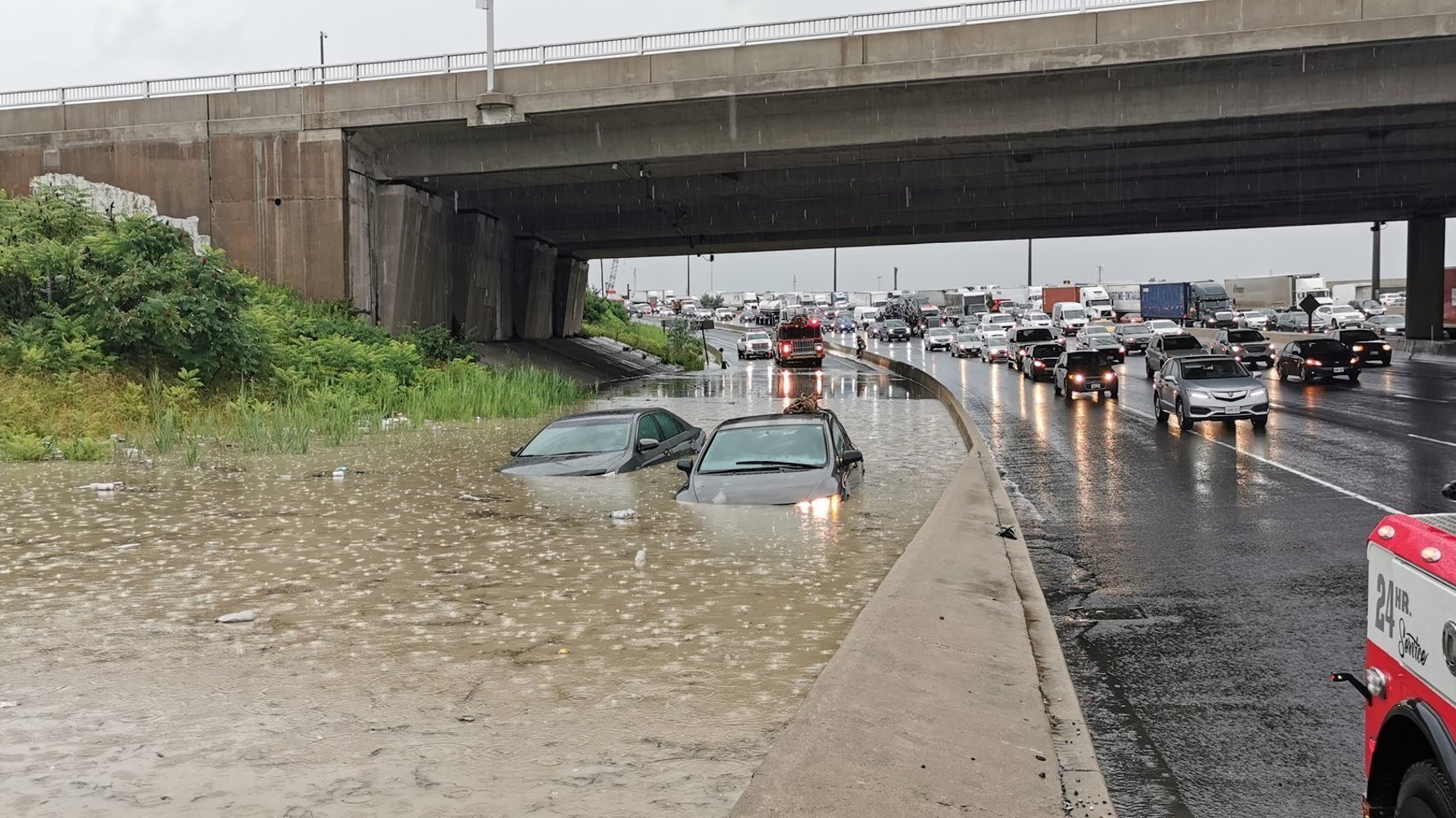 Toronto Roads Were Left Flooded After Intense Rain | HuffPost Video