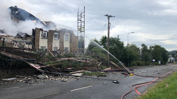 The Premier Inn hotel in Cribbs Causeway has partially collapsed 