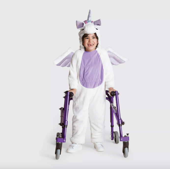 The sensory-friendly unicorn costume costs $30. 