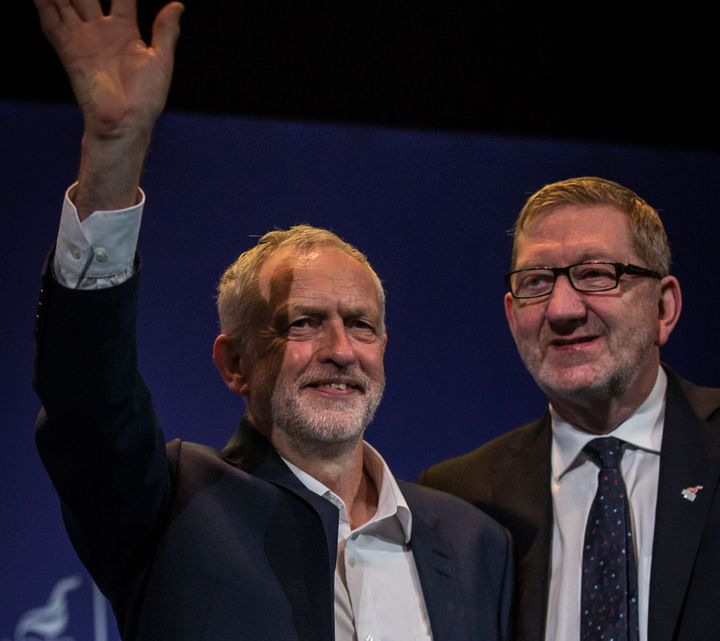 Jeremy Corbyn and Len McCluskey 