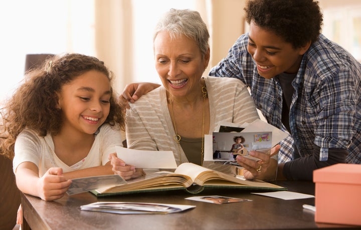 Creating a scrapbook or memory box can help the child feel connected to a parent who has died. It allows them to revisit those memories whenever they wish. 