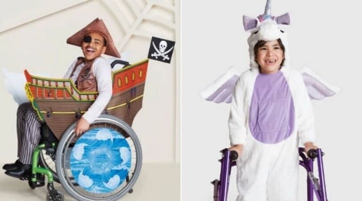 Some of Target's new accessible Halloween costumes.