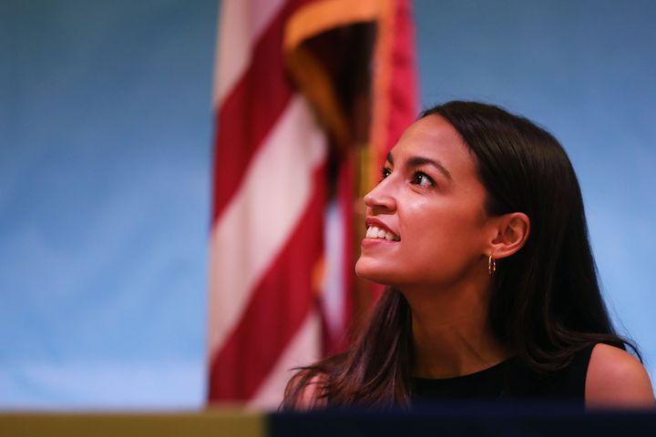 Rep. Alexandria Ocasio-Cortez (D-N.Y.) held an immigration town hall in the Corona neighborhood on Saturday, making clear some opponents of her policies are Democrats.