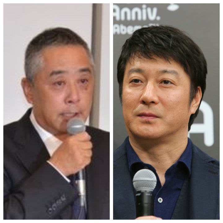 お笑い芸人の加藤浩次さんと吉本興業の岡本昭彦社長