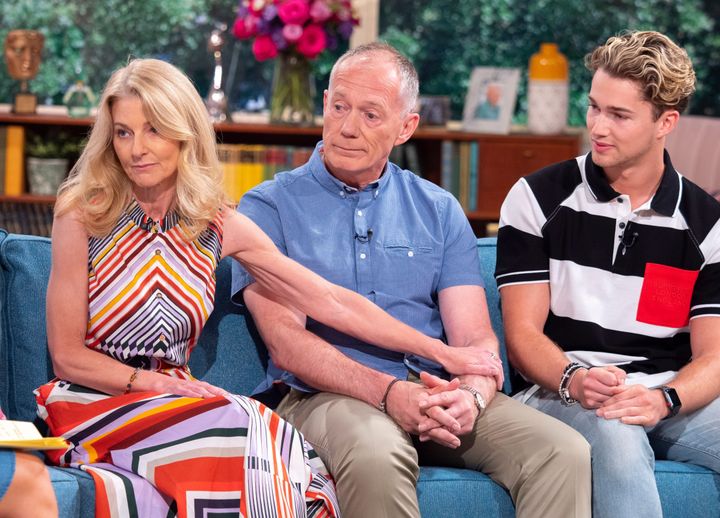 Curtis' family on This Morning