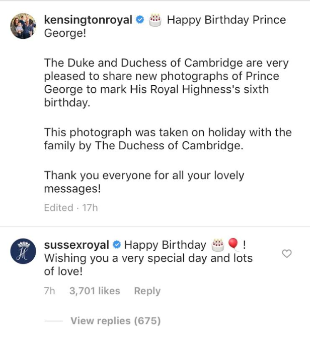 Happy Birthday Message On Instagram Meghan Markle, Prince Harry Take To Instagram To Wish Prince George A Happy Birthday | Huffpost Life Happy Birthday Message On Instagram Meghan Markle, Prince Harry Take To Instagram To Wish Prince George A Happy Birthday | Huffpost Life