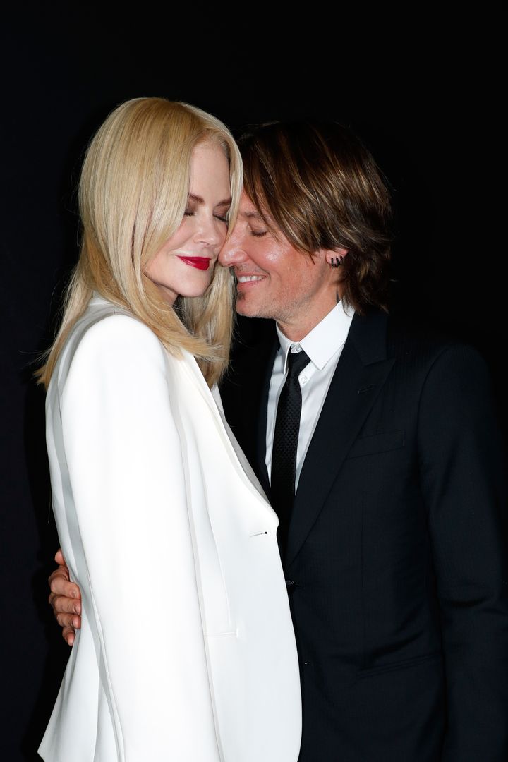 Nicole Kidman and Keith Urban attend the Giorgio Armani Prive Haute Couture Fall/Winter 2019 2020 show as part of Paris Fashion Week on July 2 in Paris. 