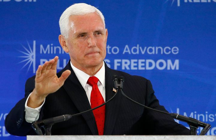 Nothing to worry about. Mike Pence was just staying far away from an alleged drug dealer.