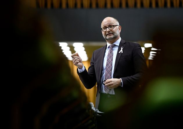 Justice Minister David Lametti rises in the House of Commons on Parliament Hill in Ottawa on May 14, 2019.