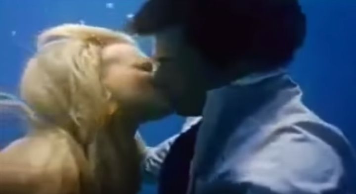 Tom Hanks smooches mermaid Darryl Hannah in "Splash," where at least everyone is an adult.