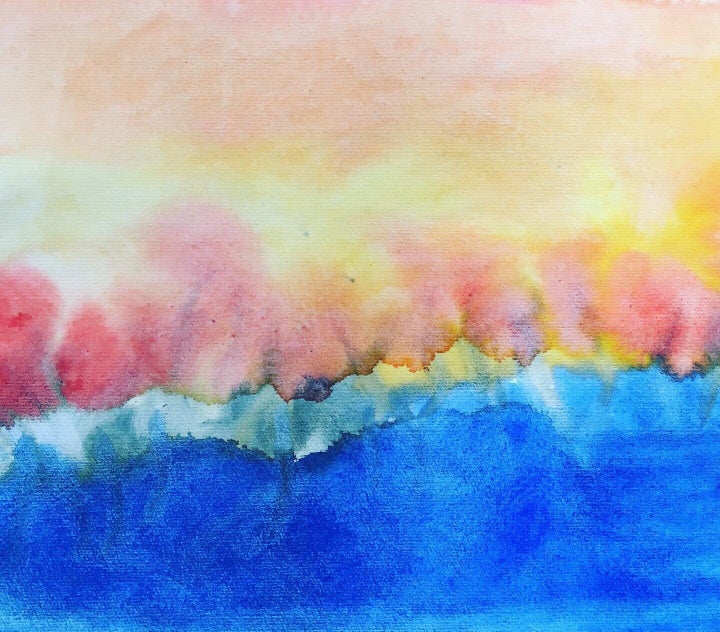 Aquarelle réalisée par le petit Iñaki. 