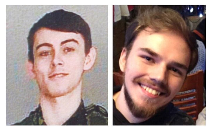 Bryer Schmegelsky, left, and Kam McLeod are seen in this undated combination handout photo provided by the RCMP.