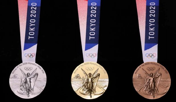 7月24日発表された2020年の東京オリンピックのメダル（おもて面）