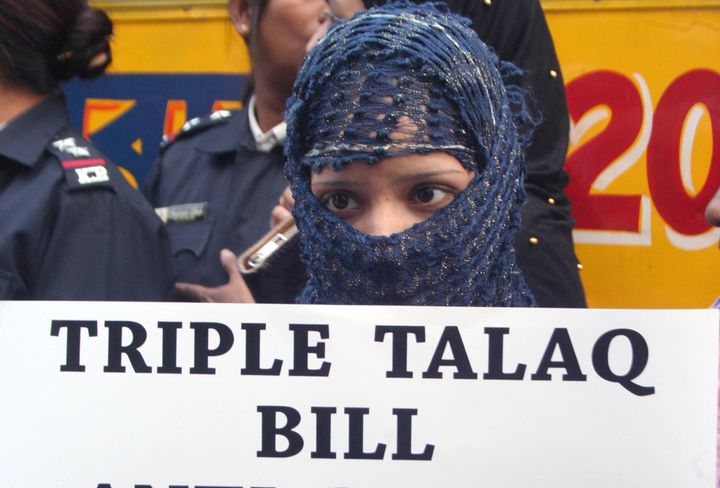 Protest against Triple Talaq Bill in January, 2019.