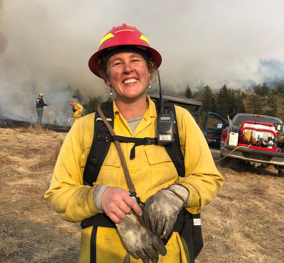 Lenya Quinn-Davidson, co-founder of the Humboldt Prescribed Burn Association, on a burn last fall.