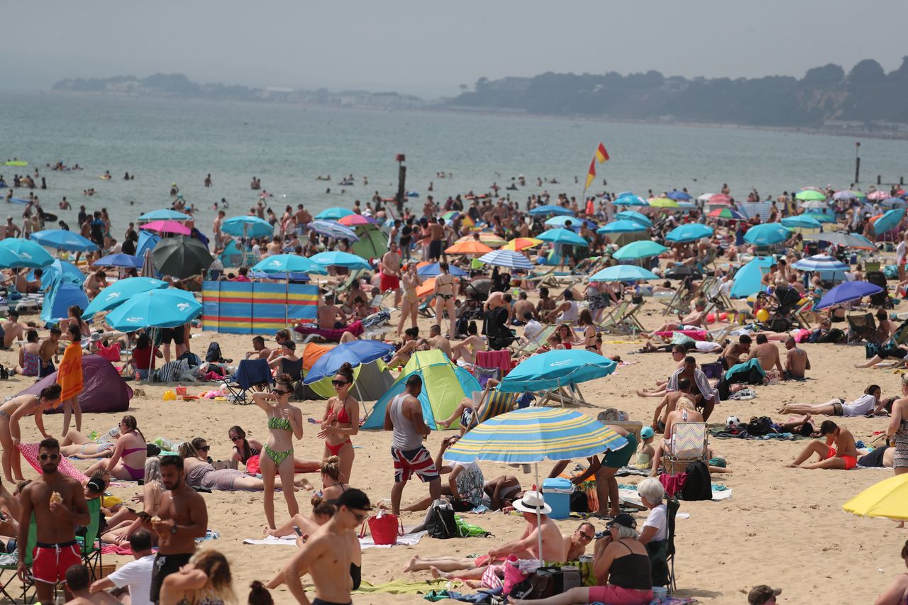 Basking in Bournemouth.