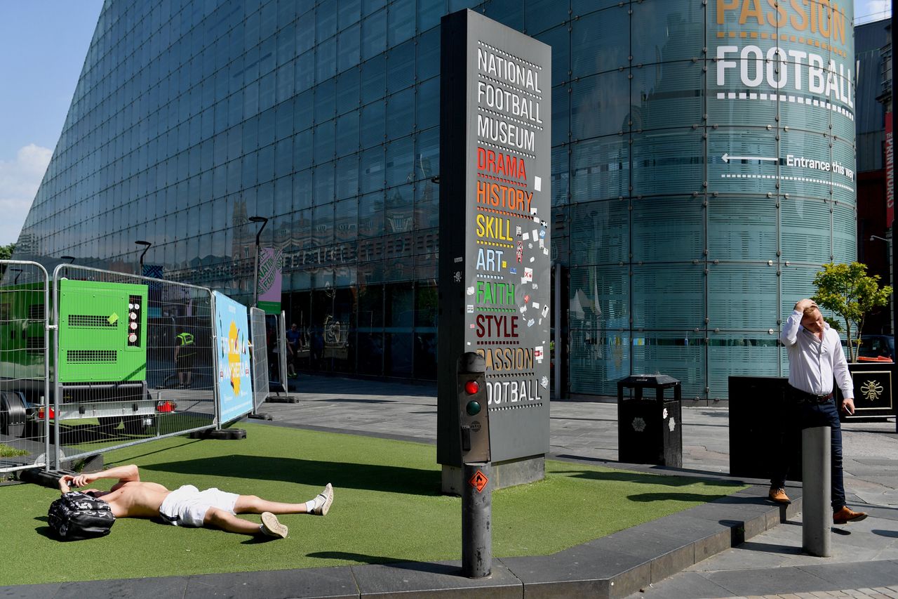 Having a lie down in Manchester.