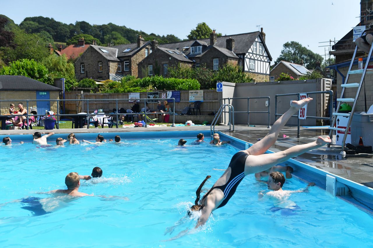 Diving in Derbyshire.