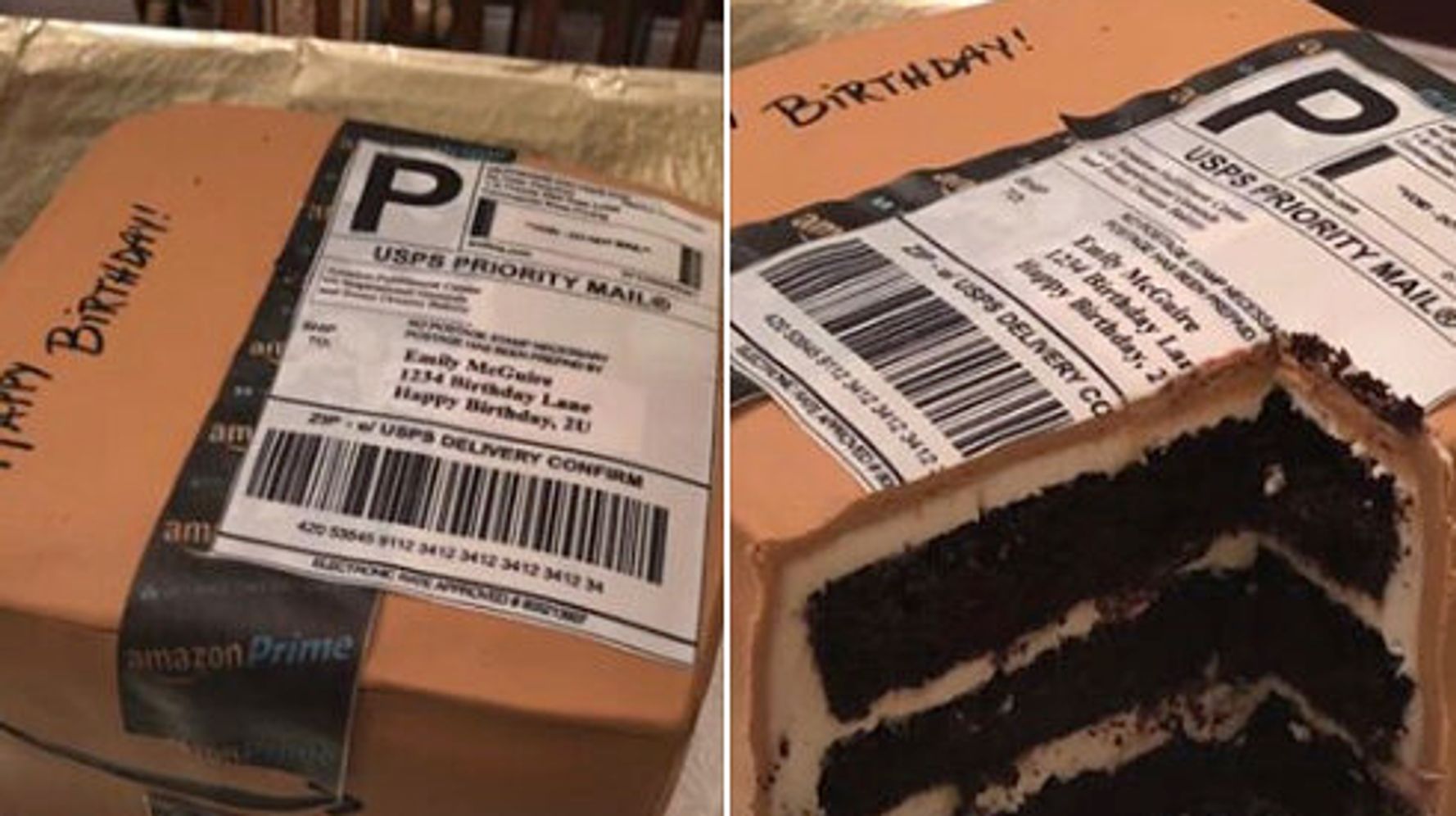 Amazonショッピング好きの妻に届いた 衝撃の誕生日ケーキ 買い物しすぎかも と爆笑 ハフポスト