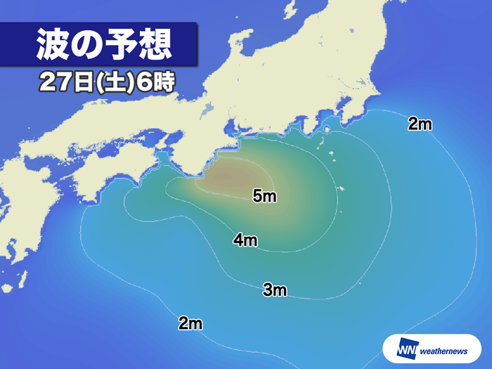 波の予想 27日(土)6時