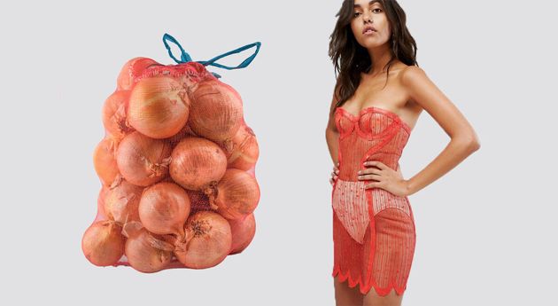 People Are Comparing This Red ASOS Dress To A Sack Of Onions