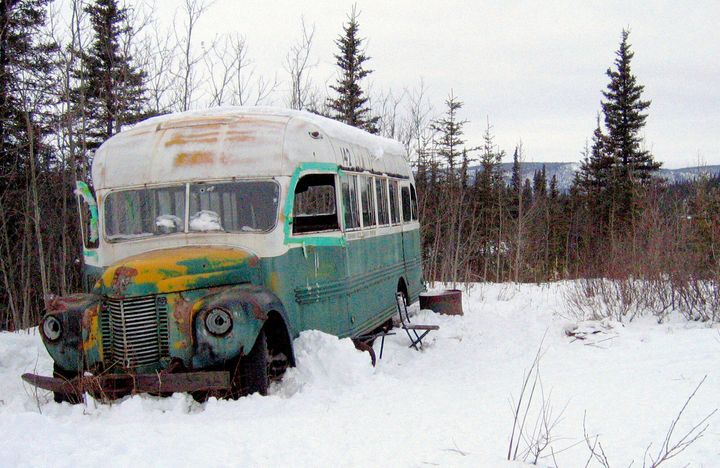 Le célèbre bus d'«Into the Wild» en Alaska.