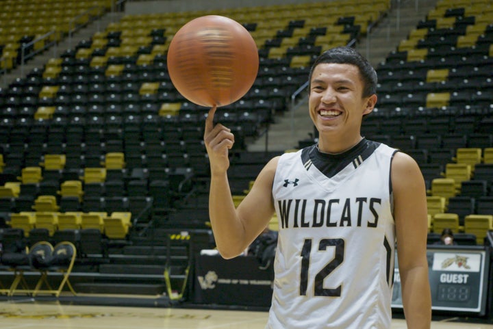 A teenage athlete from Chinle High in the docuseries "Basketball or Nothing."