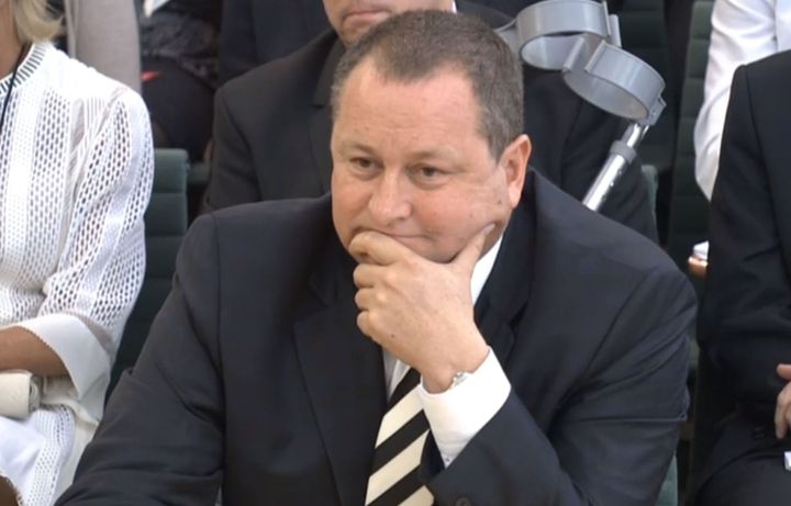 Mike Ashley gives evidence to the Business, Innovation and Skills Committee at Portcullis House, London, on working conditions at his company following the scandal.