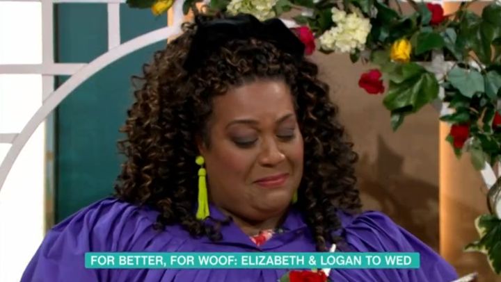 Alison Hammond could not hold it together as she officiated the ceremony