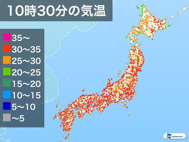 東京 仙台で今年初の猛暑日か 岐阜や山口では 37度になる見込み ハフポスト