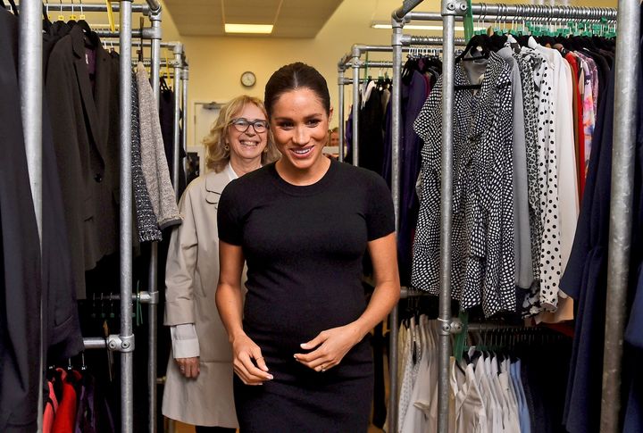 Meghan Markle during a visit to Smart Works earlier this year.
