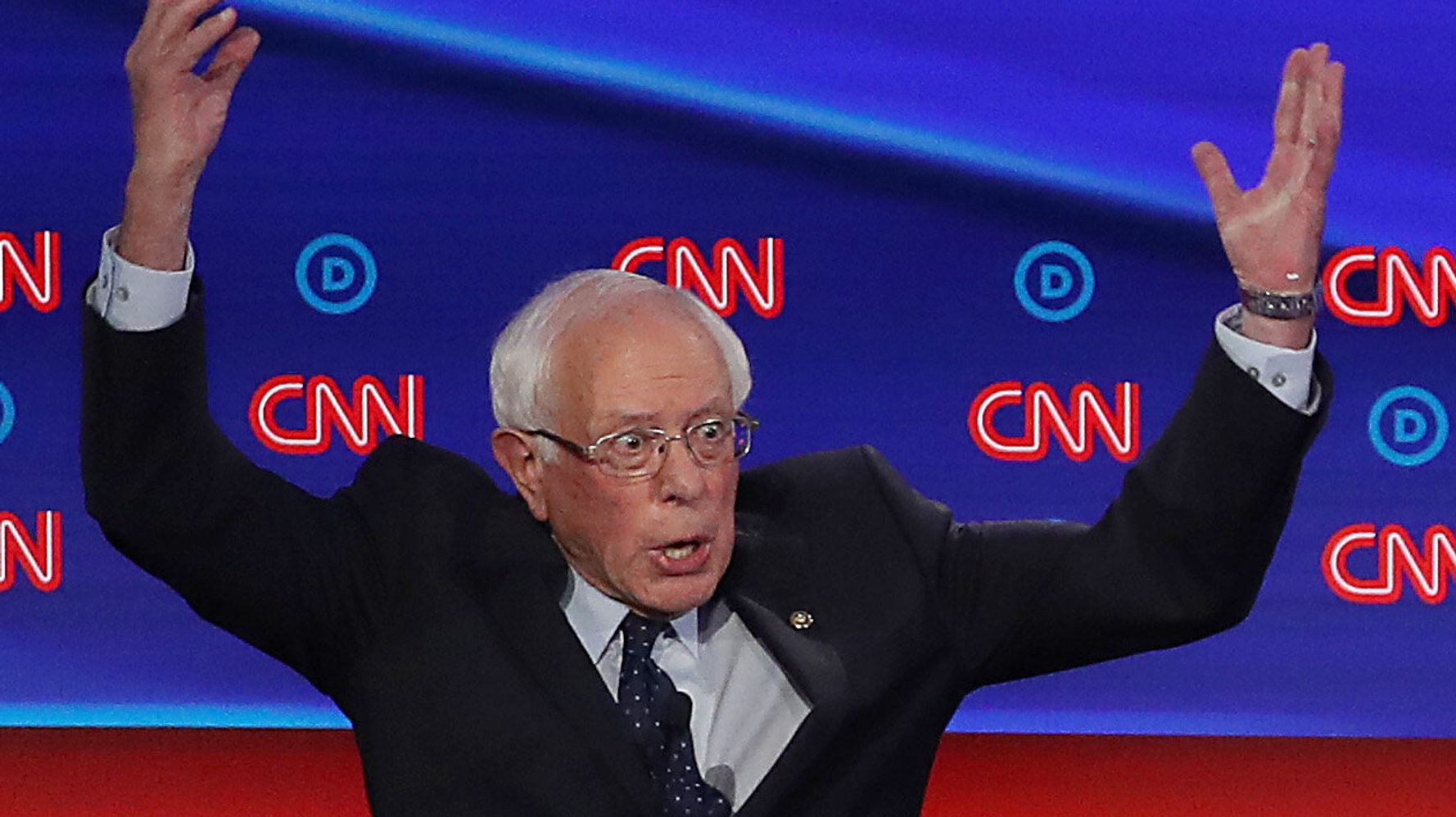 Image result for Bernie Sanders waving arms