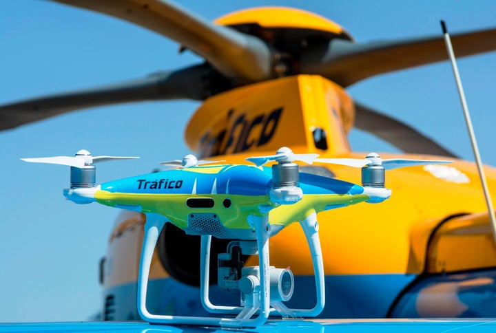 Uno de los drones que empezarán a usarse para vigilar las carreteras.