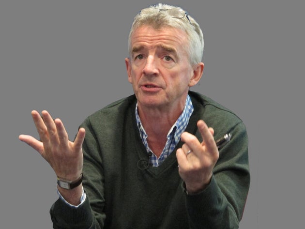 Michael O'Leary's annual pay has been cut from €1m to €500,000