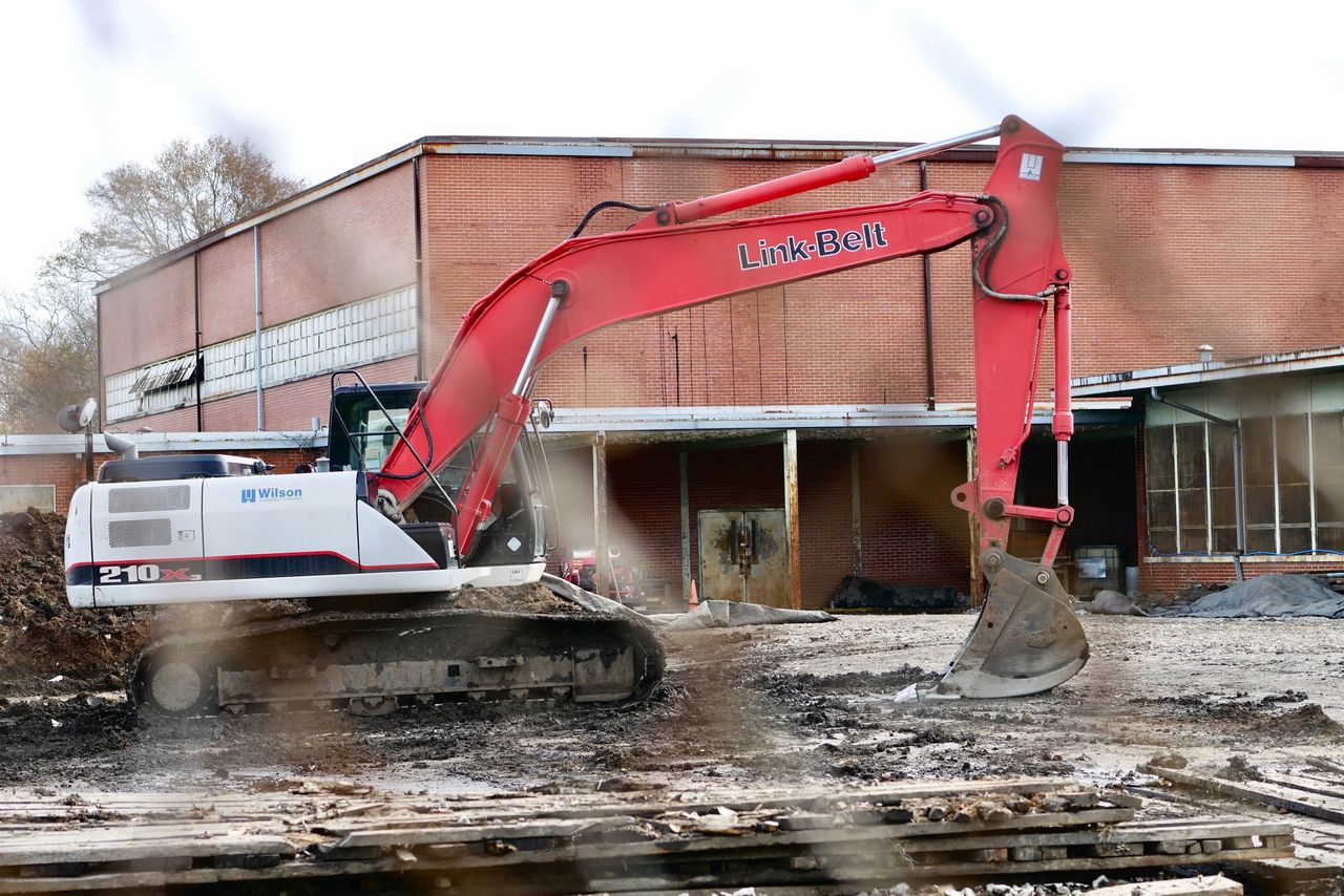 The EPA has taken over the old Carver High School in North Birmingham, storing new dirt for the clean-up of the Superfund site.