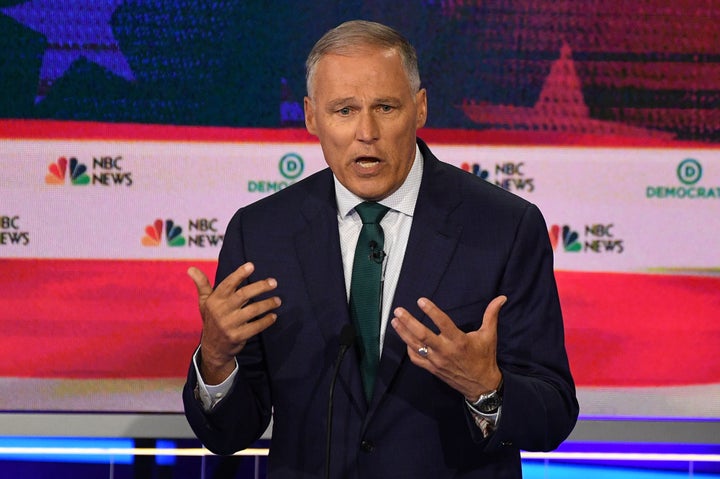 Washington Gov. Jay Inslee, who wrote a book calling for a climate jobs policy back in 2007, is running as the 2020 election's climate candidate. 