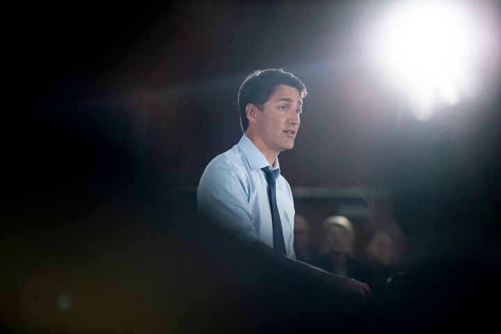 Prime Minister Justin Trudeau speaks to Liberal Party candidates for the 2019 election in Ottawa on July 31, 2019.