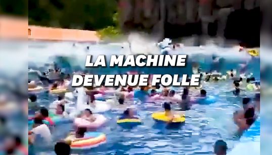 Tsunami dans une piscine à vagues