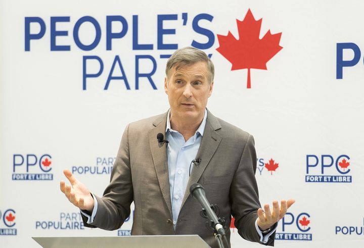 People's Party of Canada Leader Maxime Bernier speaks during a candidate nomination event in the riding of Outremont in Montreal on Jan. 27, 2019.