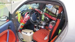 La police n’avait jamais vu une Smart aussi