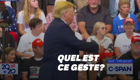 Trump a-t-il eu un geste obscène envers ces