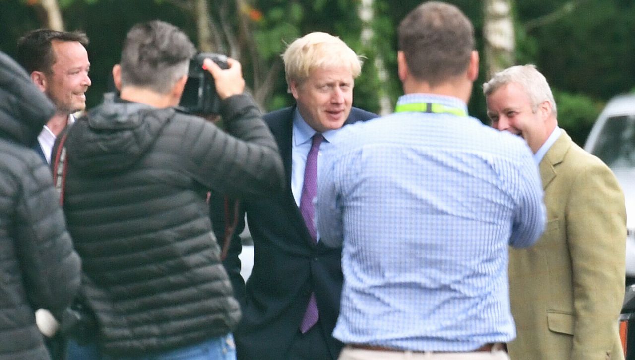 Johnson campaigned in Brecon earlier this week