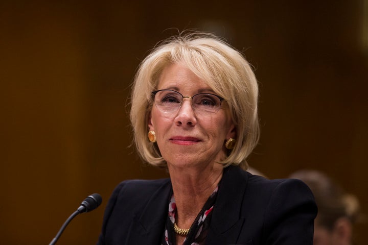Education Secretary Betsy DeVos seemed to blame students for being defrauded, the author writes. “There are bad actors,” she testified, “on both sides of the equation.”