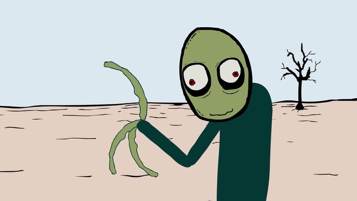 "Salad Fingers" was an early flash web series sensation, launching on the entertainment website, Newgrounds in 2004.